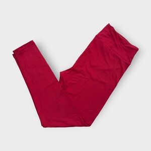 LuLaRoe Bold Red Leggings